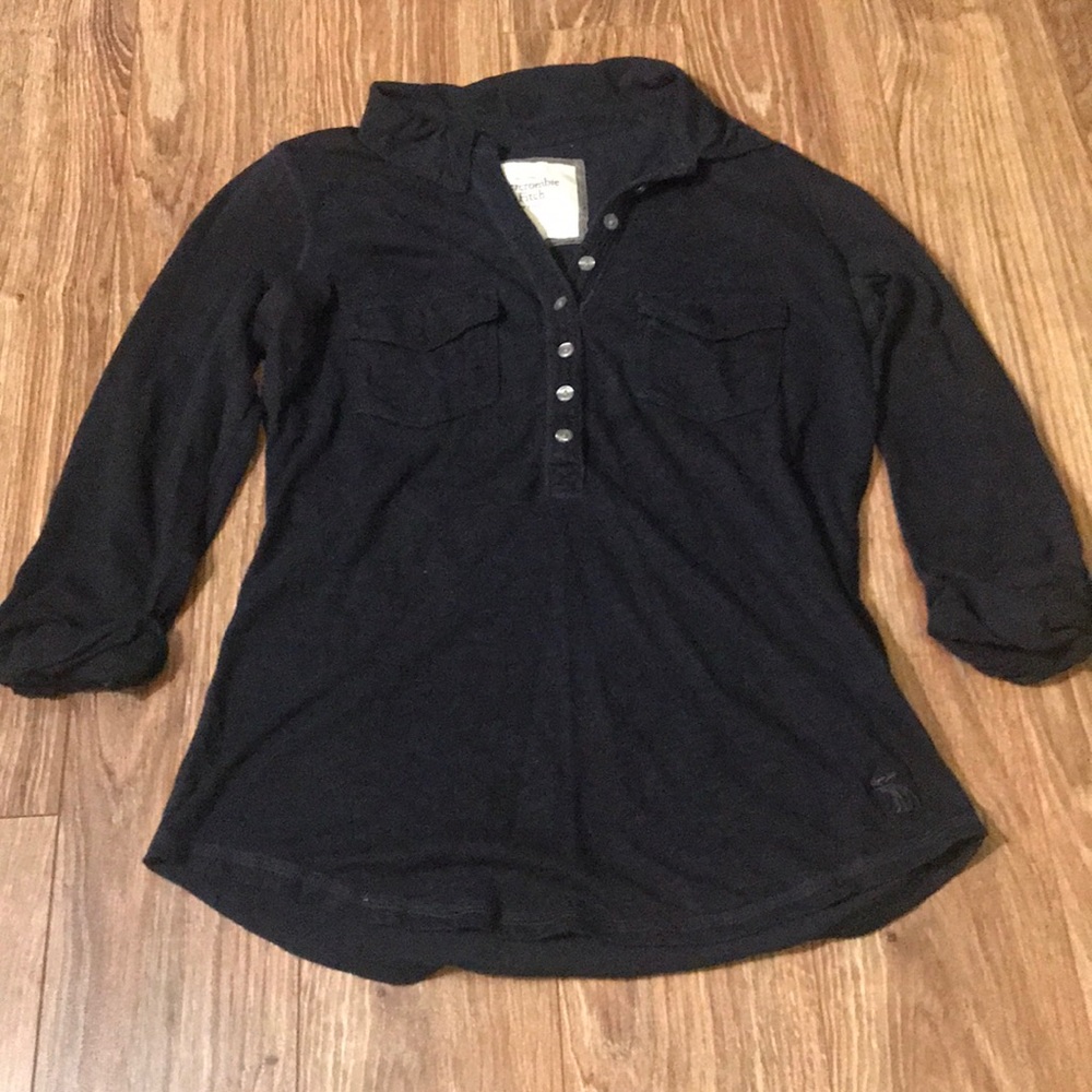 A&F Navy Top